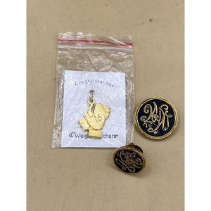 Enamel Pin LOT 3 Weight Watchers Round & 16 Congratulations Hand Pendant